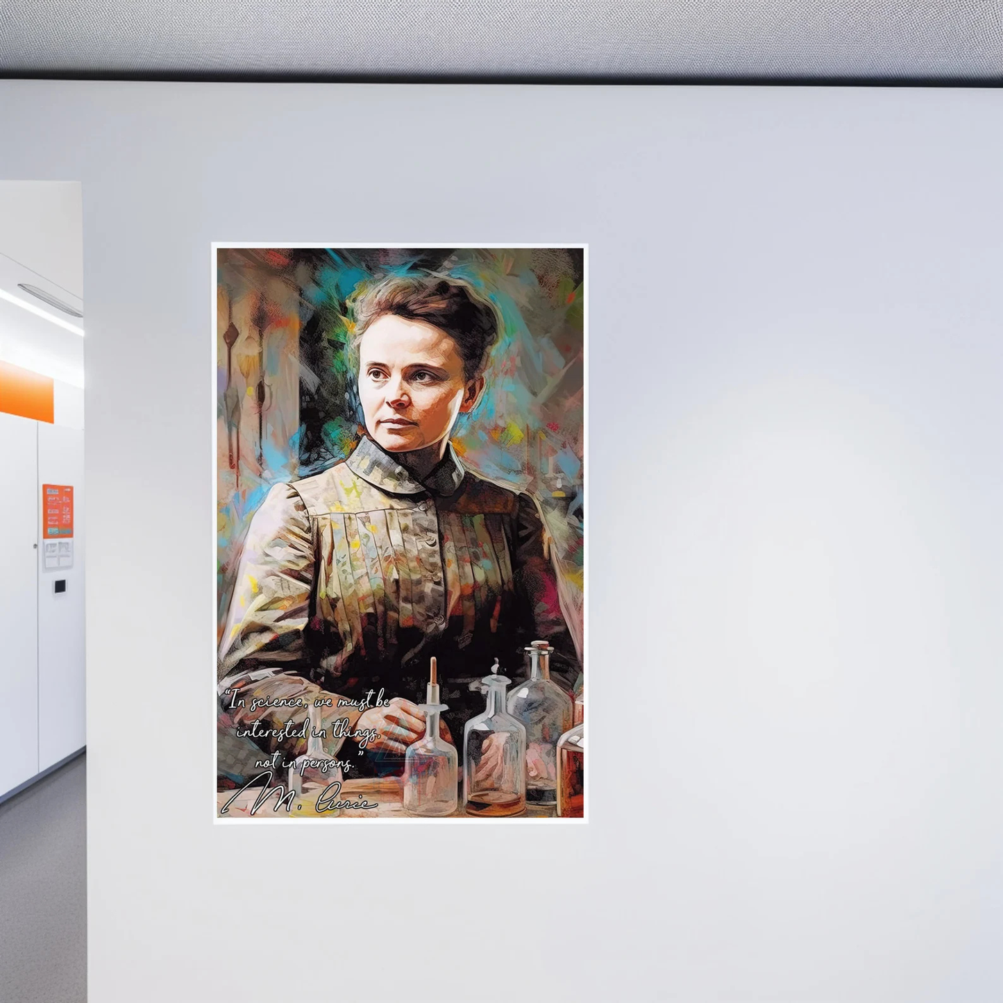 Cuadro Marie Curie, Citas célebres inspiradora