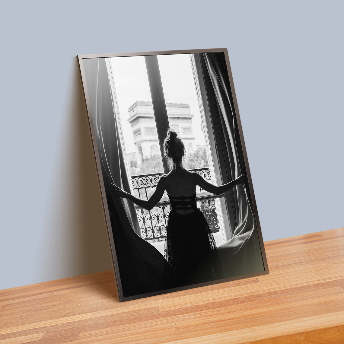 Set x3 Cuadros Romantico París Blush Pink