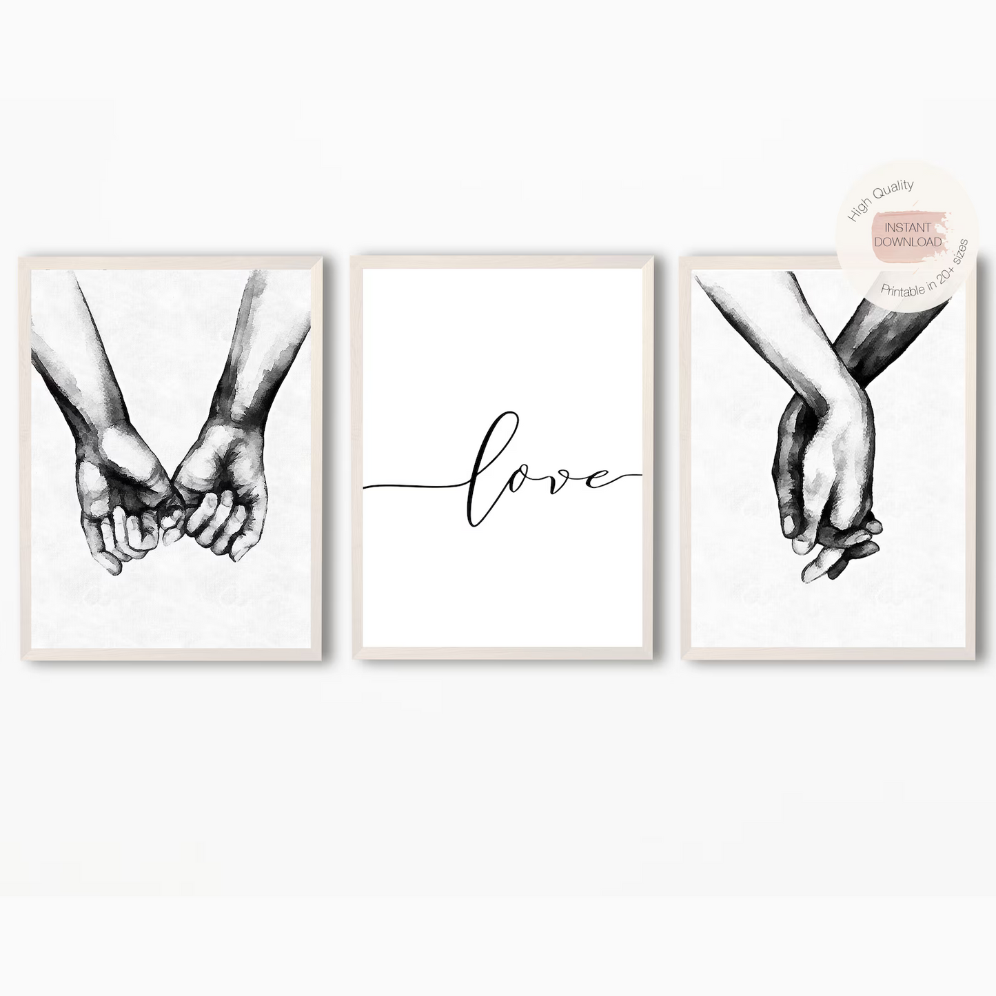 Setx3 Cuadros Artes de carbon en blanco y negro