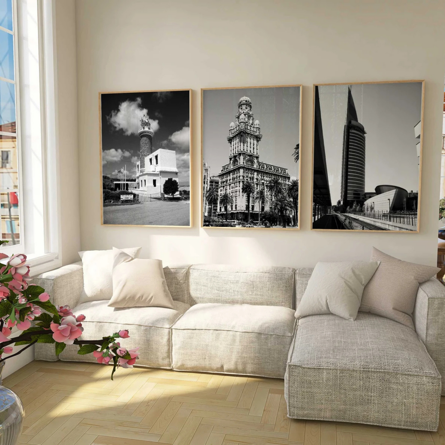 Setx3 cuadros lugares emblematicos de montevideo