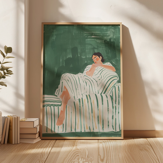 Cuadro Esmeralda verde arte contemporaneo Minimalista