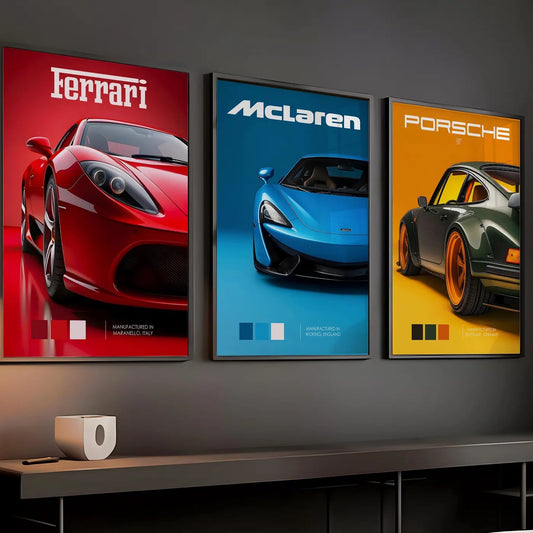 Setx3 Cuadros Ferrari,Lambo,Mclaren