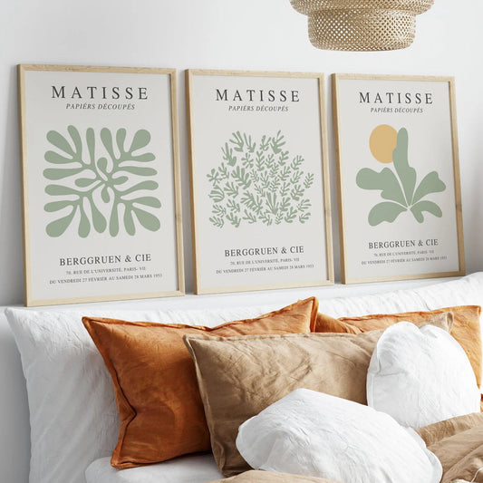 Setx3 Cuadros Henri Matisse verde salvia