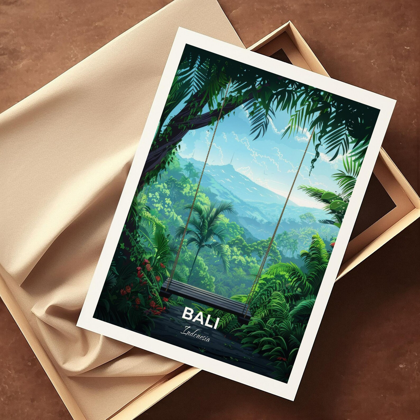 Cuadro Indonecia- Bali-Paisaje