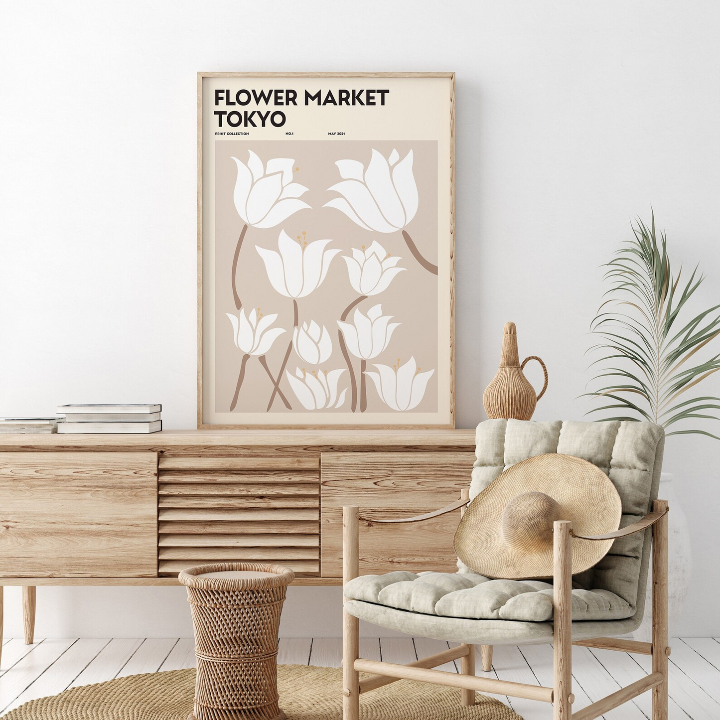 Cuadro Flower market Tokyo