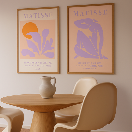 Set x2 Cuadros Henrie Matisse Violeta