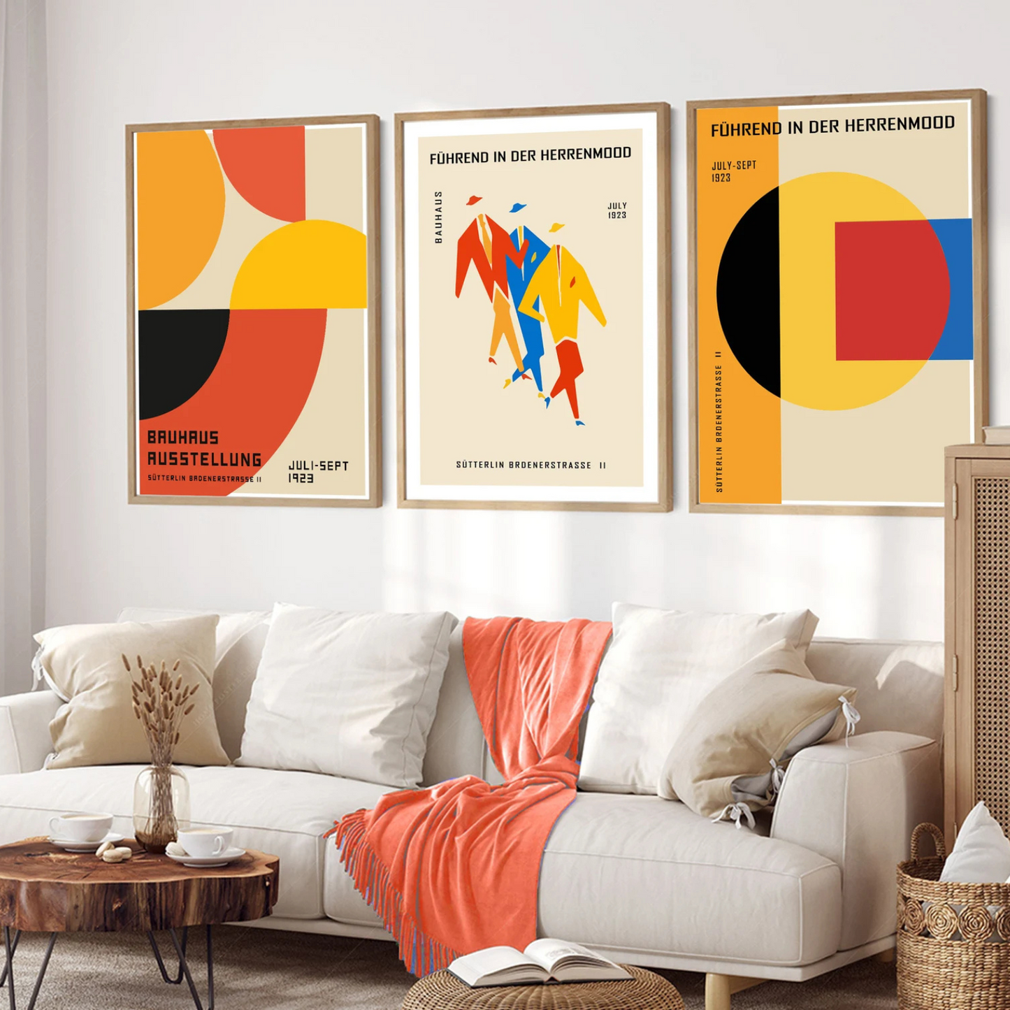 Setx3 Cuadros Bauhaus Ausstellung- Arte Retro