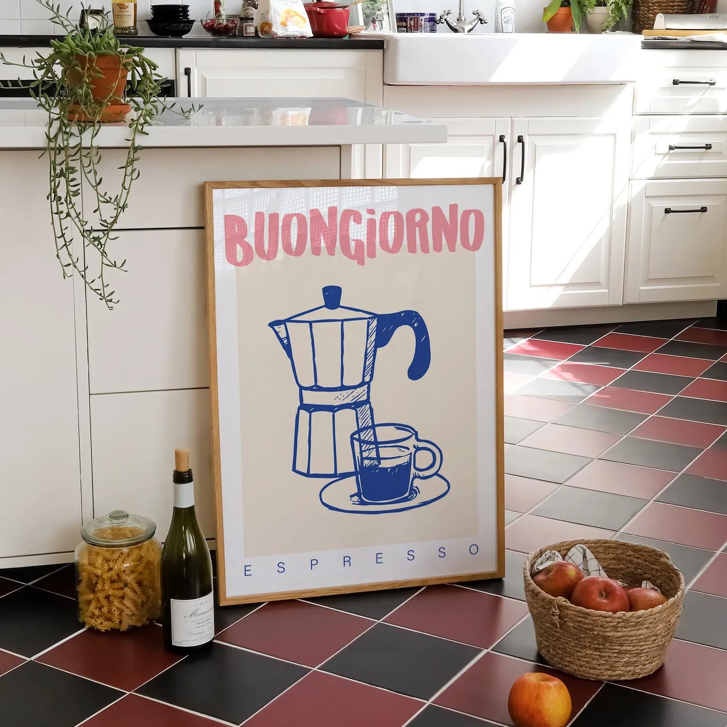 Cuadro Cafetera Moka Buongiorno