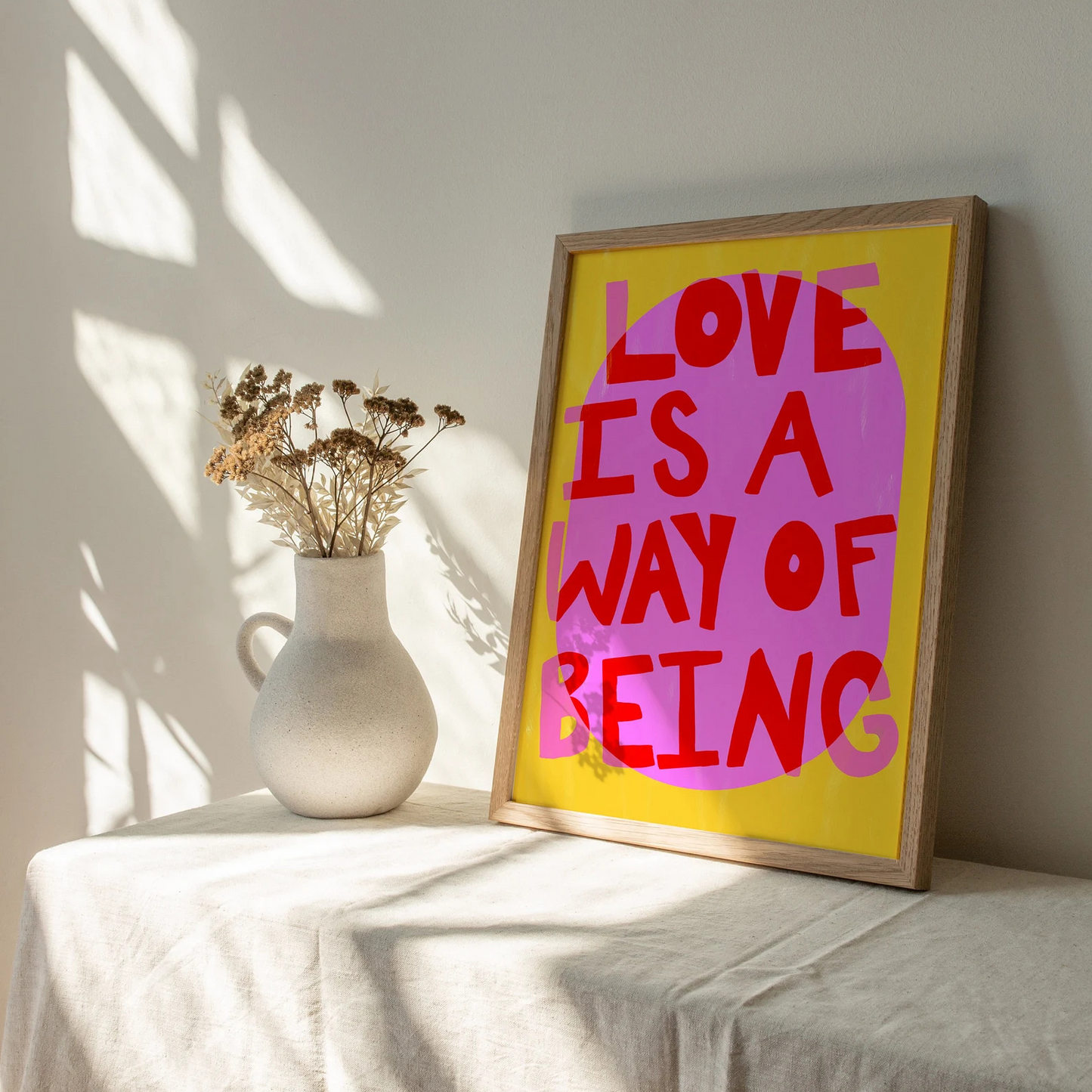 Cuadro Love is a way of being