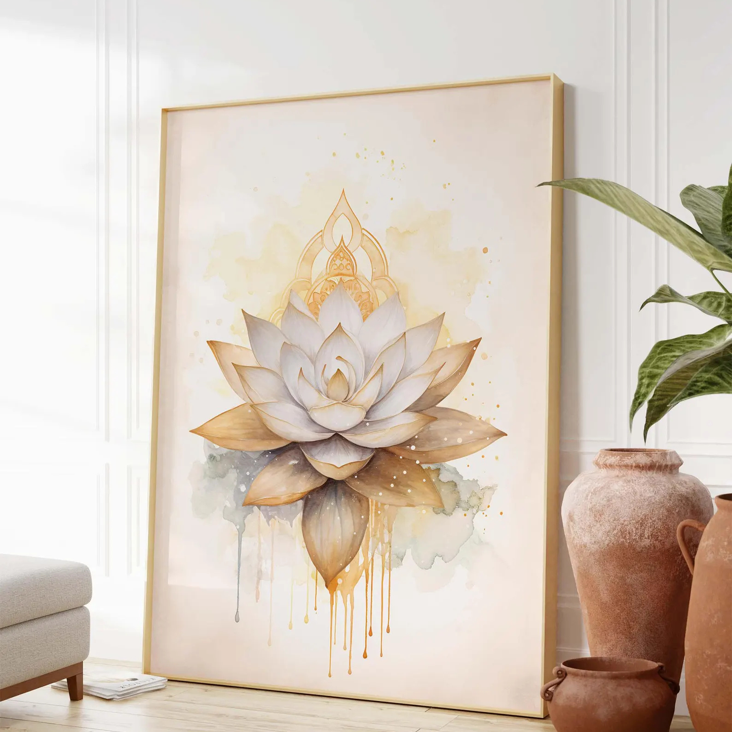 Cuadro Flor de Loto Bohemia