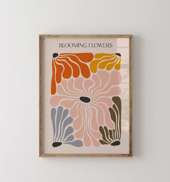 Set x3 Cuadros Blooming Flower