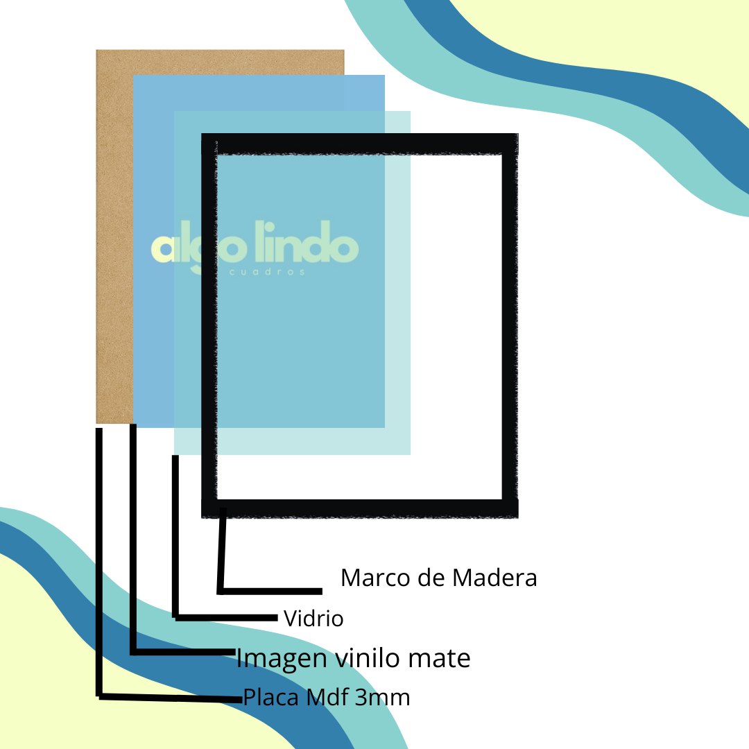 Set x 3 Cuadros Oro, Ginko y Hoja Dorada