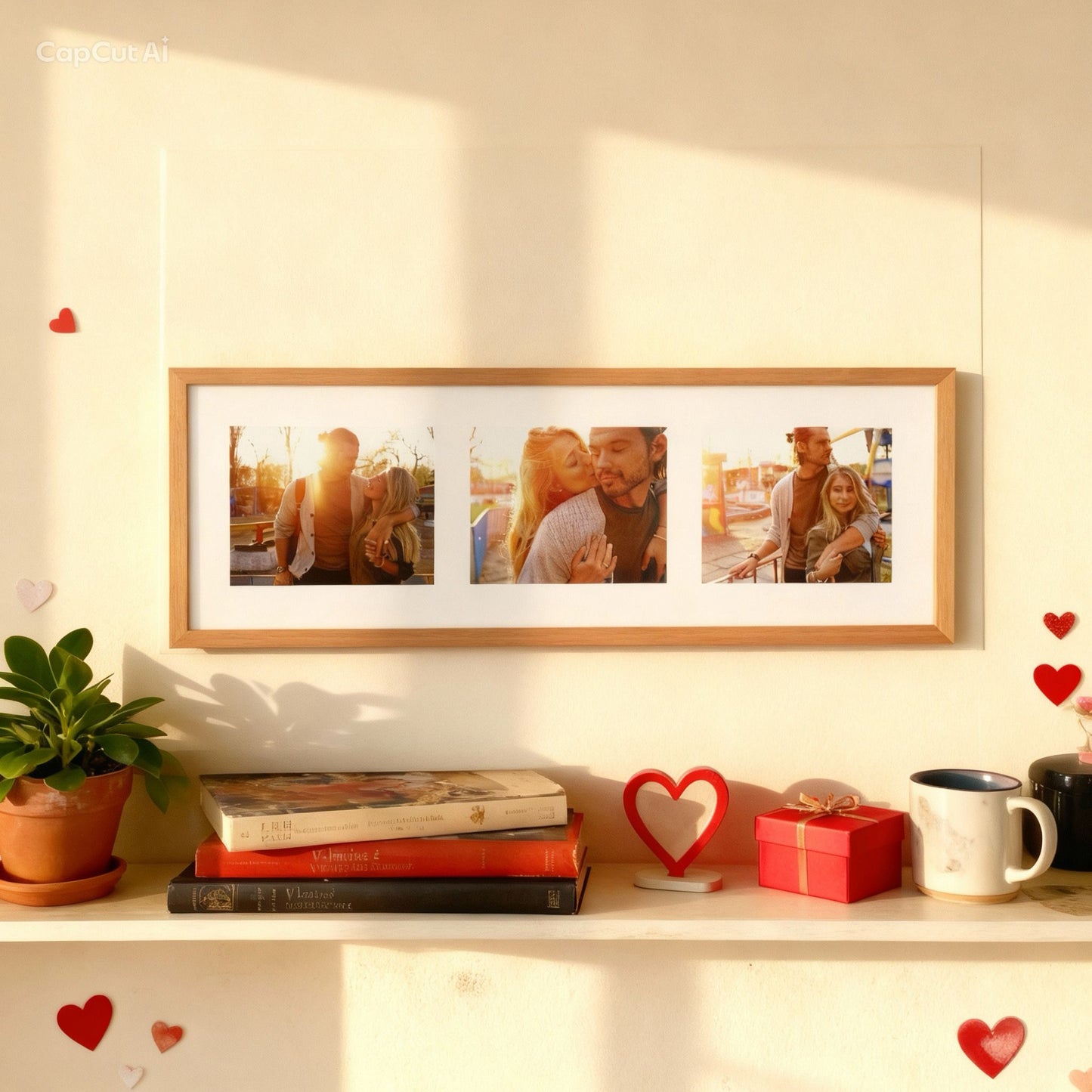 Cuadro de 70x30cm 3 fotos