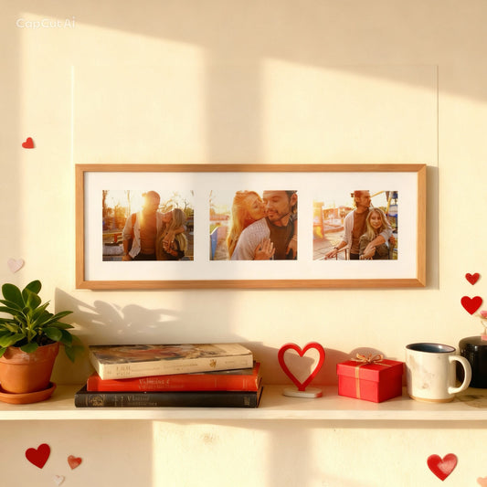 Cuadro de 70x30cm 3 fotos