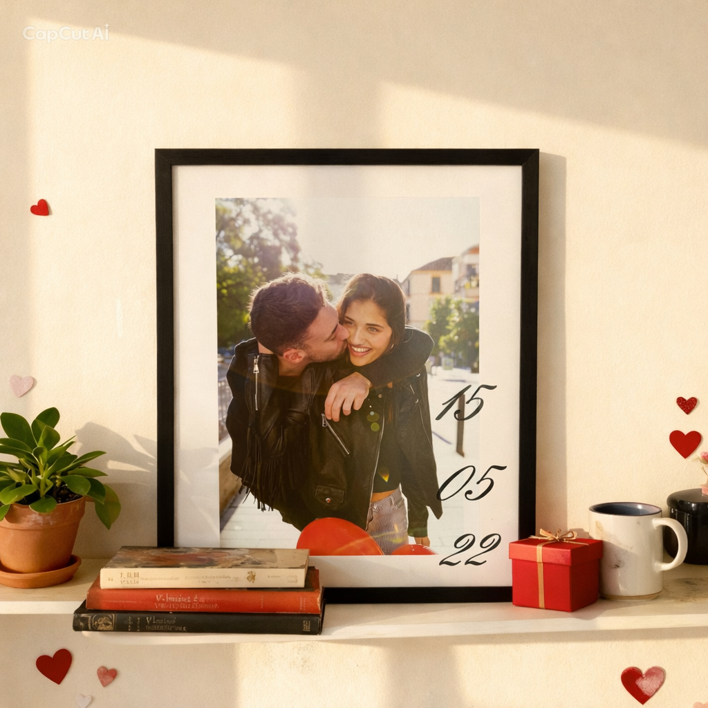 Cuadro de 30x40cm con fecha