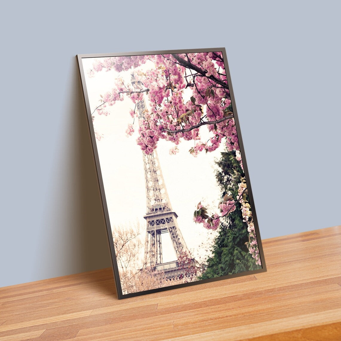 Set x3 Cuadros Romantico París Blush Pink