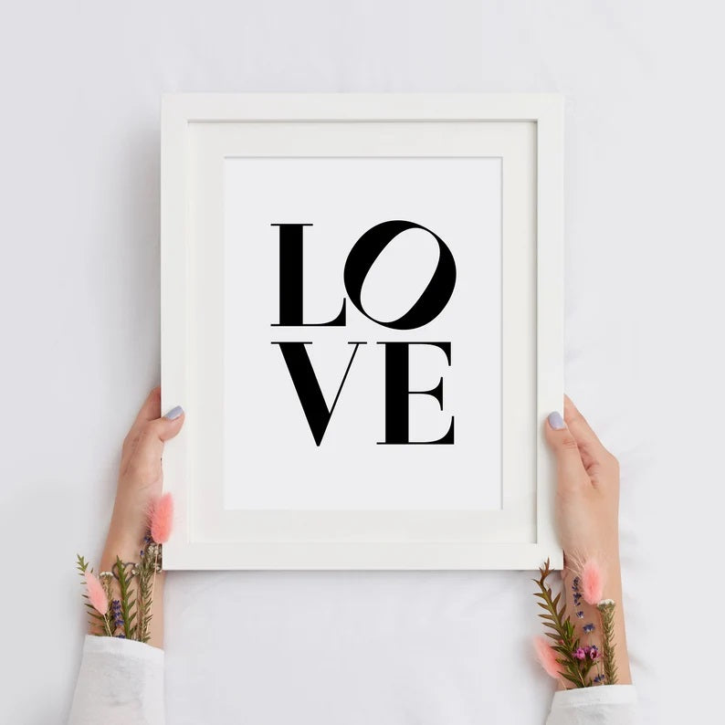 Cuadro Decorativo Palabra LOVE