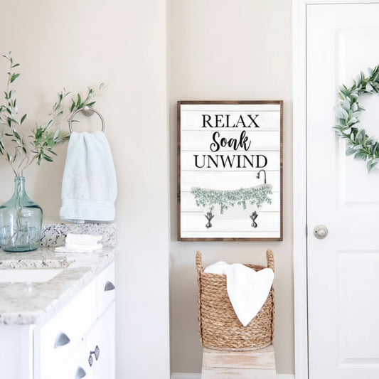 Cuadro Decorativo Relax soak unwind