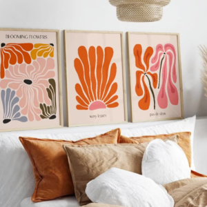 Set x3 Cuadros Blooming Flower