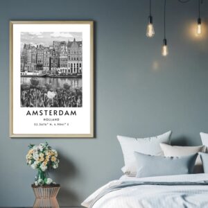 1 Cuadro Decorativo Ciudad Amsterdam