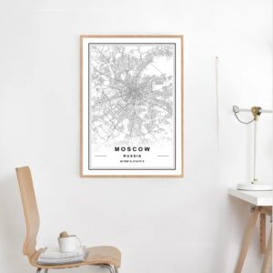 1 Cuadro Decorativo Ciudad Moscow