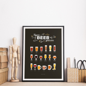 1 Cuadro vasos de cervezas