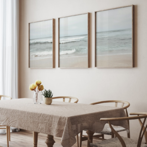 Set x3 cuadros Playa Costera