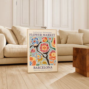 1 Cuadro Ciudad Flower Market Barcelona