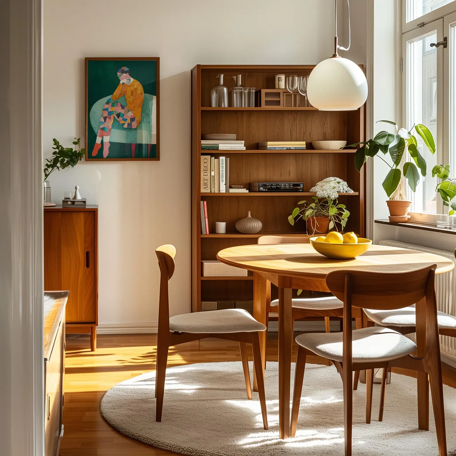 1 Cuadro Pintura Geometrica Mujer - Image 4